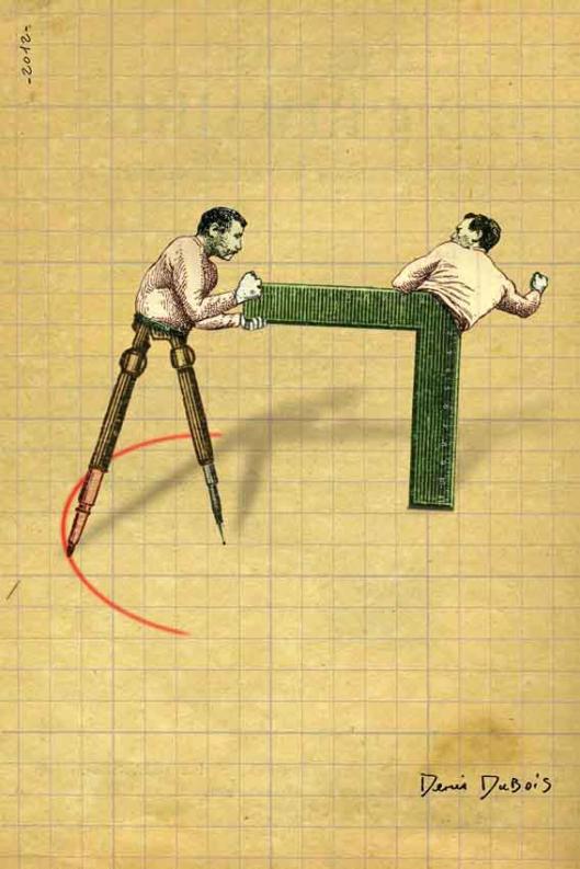 asiantuntija työssään. Kuva Denis Dubois http://www.mymodernmet.com/profiles/blogs/denis-dubois-digital-collage